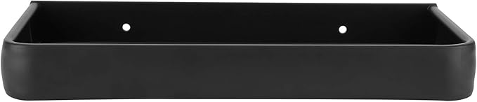 30cm Bathroom Shelf, Wall Mounted Storage Rack, Aluminum Material, with Heightened Fence Design, Ideal for Home Bathrooms (Monolayer)