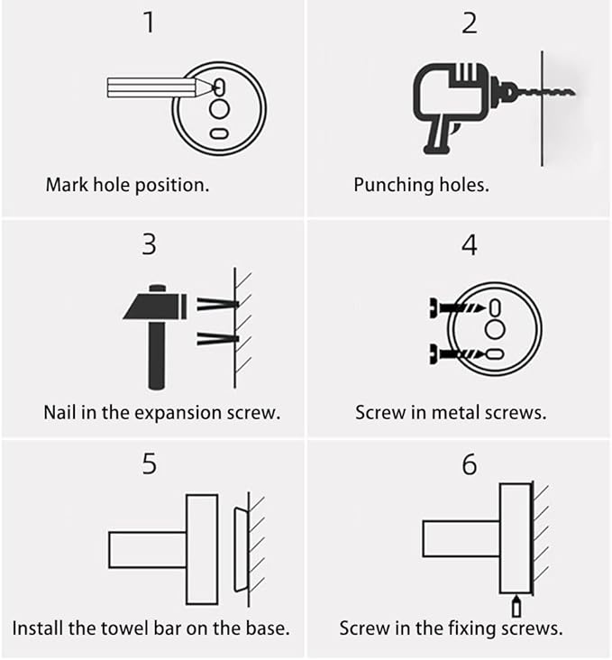18 Inch Towel Bar Bathroom Towel Holder KWQKEM Wall Mount Sus304 Stainless Steel Towel Rack Bathroom Accessories for Shower Room Restroom (Brushed Nickel)