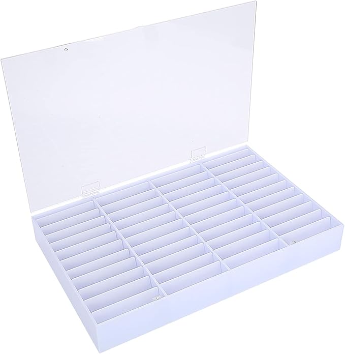 Nail Acrylic Organizers,Nail Acrylic Organizers And Storage, Nail Display Box Empty Nail Tips Storage Box Clear Nail Art Decoration Container Fake Nail Display Case Fake Nail Storage