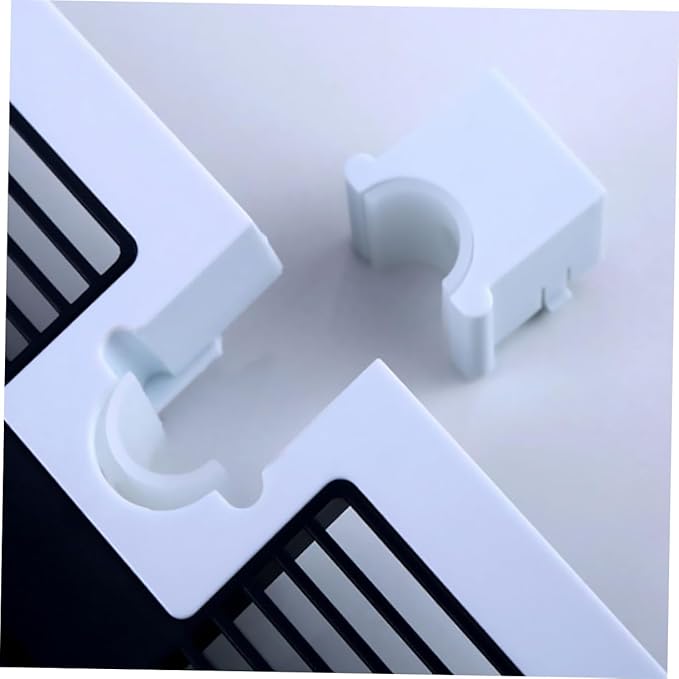 Ciieeo Adjustable Bathroom Shelf Removable Soap Storage Rack with Hollow Design Stainless Steel Easy Installation for Shampoo and Items No Punching Required
