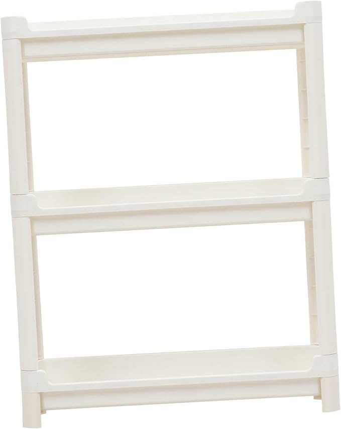 Garneck 1pc Multi-Layer Plastic Storage Shelf for Bathroom Kitchen and Living Compact Corner Organizer for Shampoo Conditioner and Items Material