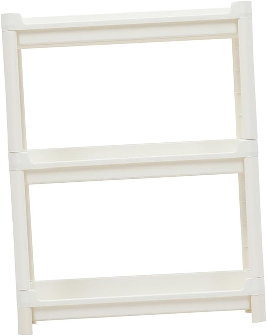 Garneck 1pc Multi-Layer Plastic Storage Shelf for Bathroom Kitchen and Living Compact Corner Organizer for Shampoo Conditioner and Items Material