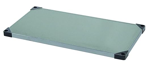 FSE 373-2148SS Shelf, Solid, 48"W x 21"D, Double Hemmed Perimeter with Marine Edge, 304 Stainless Steel, NSF