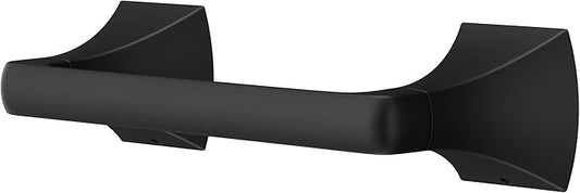 Pfister Bruxie Toilet Paper Holder, Bathroom Tissue Roll Holder, Wall-Mounted, Screw-In, Matte Black Finish, BPHBIE0B