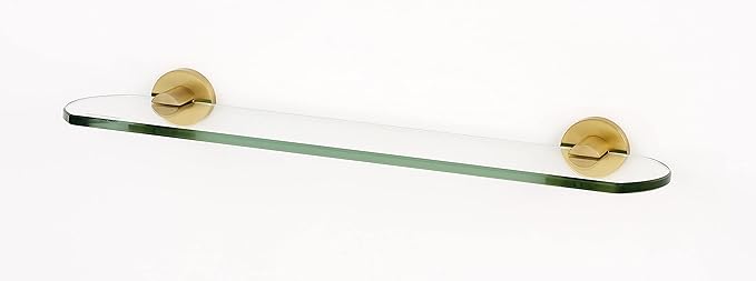 Alno A8350 Contemporary Glass Bathroom Shelf 24-in, Bronze