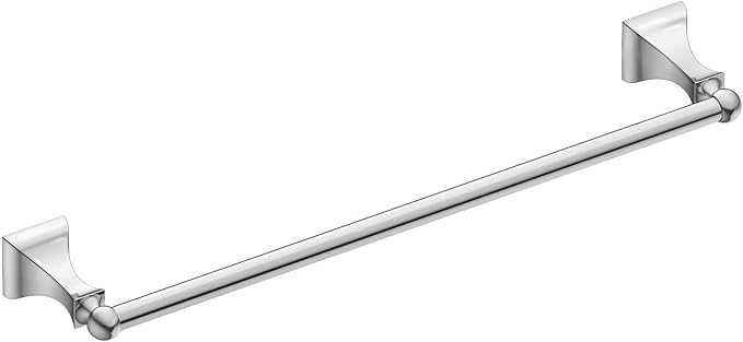 Moen DN8324CH Retreat Collection 24-Inch Bathroom Single Towel Bar, Chrome (Pack of 2)