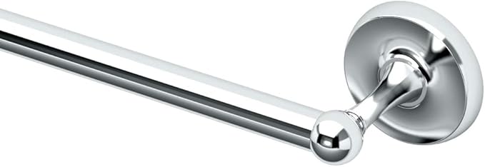 Gatco 5070 Designer II Towel Bar, Wall-Mounted Bathroom Towel Holder, 24" Length Chrome Finish