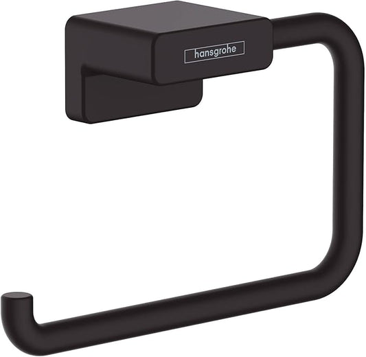 hansgrohe AddStoris Towel Ring in Matte Black 5-inch Accessories in Matte Black, 41754670