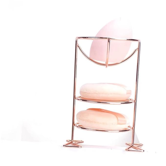 2Pcs Makeup Sponge Holder Makeup Sponge Drying Stand Puff Display Stand Cosmetic Sponge Organizer Puff Storage Rack Beauty Sponge Drying Stand for Vanity