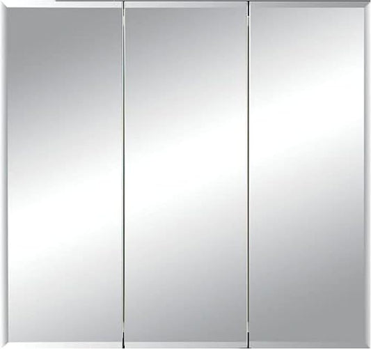 Jensen 255030X Tri-View Bevel Mirror Medicine Cabinet, 30" x 28.25" , White
