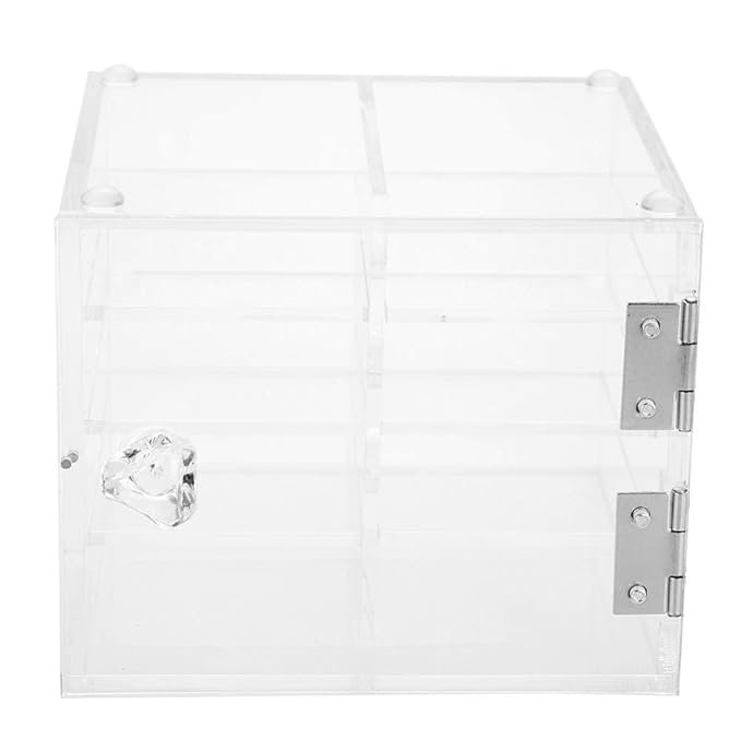 Clear Eyelash Storage Box, 8 Layer False Eyelash Extension Display Box, Acrylic Eyelash Storage Case Eyelash Extension Graft Tool Eyelash Adhesive Pallet Holder False Eyelash Organizer Tool