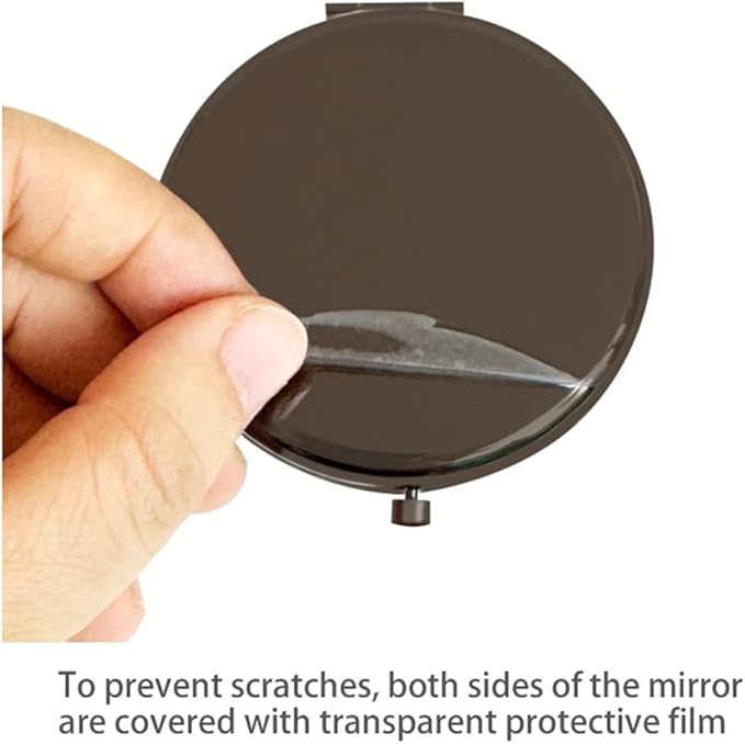 Pocket Mirror for Men and Women,Magnifying Compact Mirror for Purse - 1x/2x Magnification Small Travel Makeup Mirror,Double-Sided Mini Folding Mirror for Daily,Travel Essential