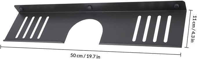 The Sink Shelf Bathroom Organizer 50cm U-Shaped Wall-Mounted Gunmetal Gray Washbasin Hanging Shelf No Drill Bathroom Sink Top Organizer