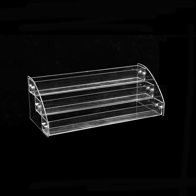 1 Pcs Multi-Layer Removable Nail Polish Shelf Acrylic Clear Cosmetics Multi-Functional Display Stand Rack Holder for Women (3 Layers)