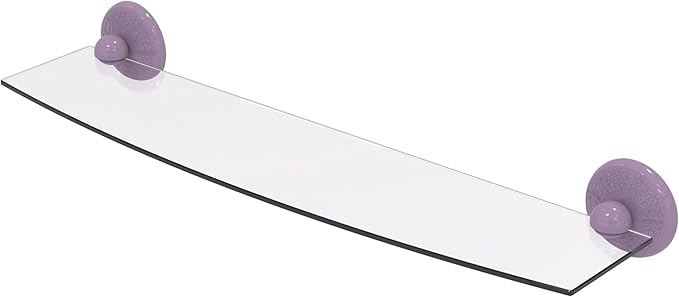 Allied Brass PMC-33/24-LVN Prestige Monte Carlo Collection 24 Inch Glass Shelf, Lavender