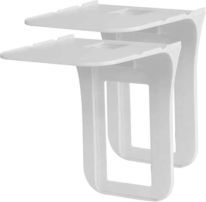 Outlet Shelf, 2Pcs Wall Outlet Shelf 6.69x5.31x5.71in Multi-Function Plastic with Cord Storage for Bathroom, Kitchen, Bedrooms