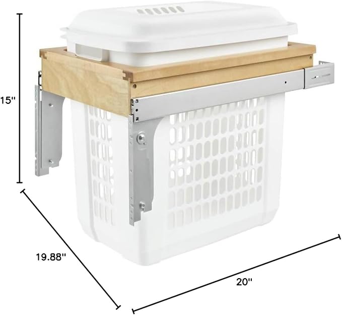Rev-A-Shelf Top Mount Hamper 15" Wide