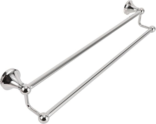 #304 Stainless Steel Double Towel Bar,Optional Different Length Installation (Chrome-24 inches, Double Towel bar)