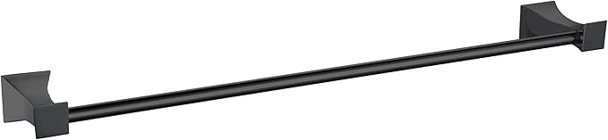 Bath Towel Bar, GALIM GLQPT-P, Towel Rail for Bathroom Wall Mounted, Heavy-Duty Bathroom Towel Holder Organizer, Stainless Steel Minimalist Home Decor Towel Rod, Matte Black Finish