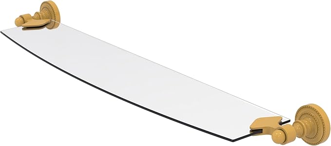 Allied Brass DT-33/24-SGL Dottingham Collection 24 Inch Glass Shelf, Spanish Gold
