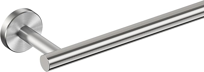 FORIOUS Towel Racks for Bathroom Wall Mounted, Stainless Steel Bathroom Towel Rack 24 Inch, Includes Wall Mounting Hardware (Brushed Nickel, Total Length 26-Inch)