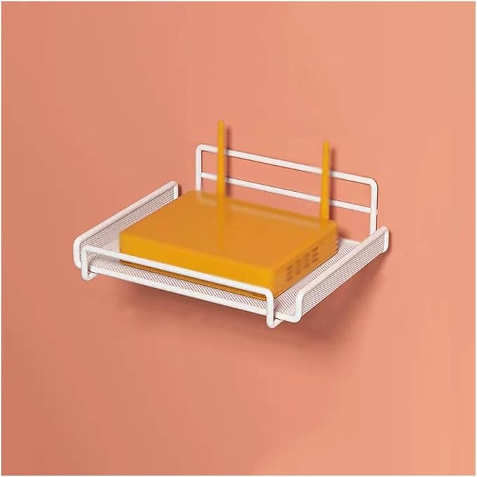 Bathroom Shelf Over Toilet, Single Layer Wall Shelves Decoration Bookshelves Without Holes on The Storage on The(White)
