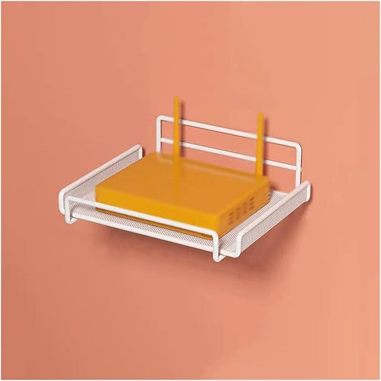 Bathroom Shelf Over Toilet, Single Layer Wall Shelves Decoration Bookshelves Without Holes on The Storage on The(White)