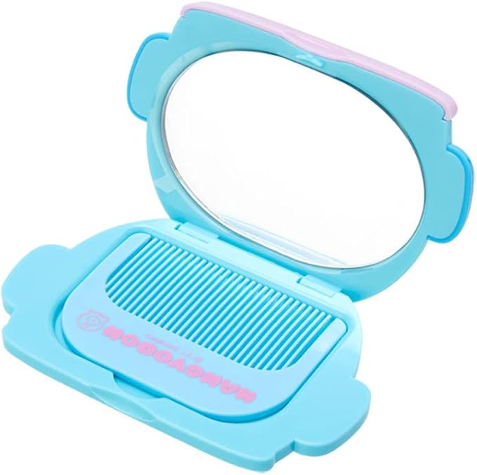 Sanrio 963933 Hangyodon Face-shaped Mirror & Comb Set