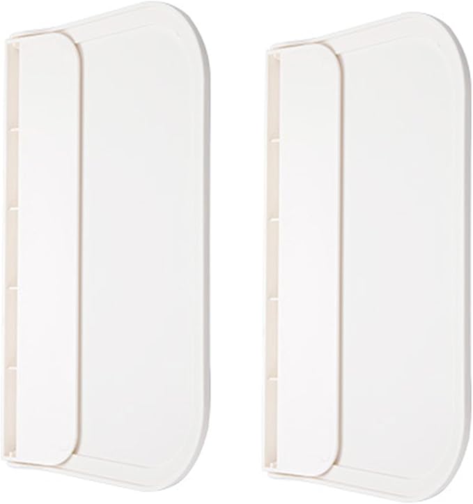 Tofficu 2pcs Small Foldable Wall Shelf Bathroom Floating Self Adhesive No Drill Plastic Storage Organizer for Towels Soap Phone Holder