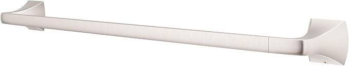 Pfister Bruxie Bath Towel Bar for Bathroom, 24-Inch, Wall-Mounted, Screw-in, Spot Defense Brushed Nickel Finish, BTBBIE2GS