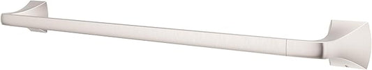 Pfister Bruxie Bath Towel Bar for Bathroom, 24-Inch, Wall-Mounted, Screw-in, Spot Defense Brushed Nickel Finish, BTBBIE2GS