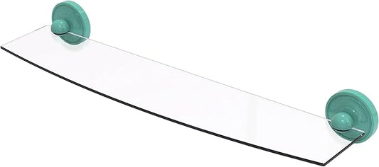 Allied Brass PR-33/24-SFG Prestige Regal Collection 24 Inch Glass Shelf, Sea Foam Green