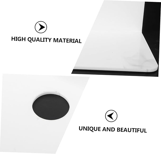 jojofuny Acrylic Floating Wall Shelf, Drill-Free Wall Mounted Speaker Holder, Punch-Free Storage Rack for Bathroom, Bedroom, Kitchen, 9.05 X 3.54 X 2.36 Inches, White
