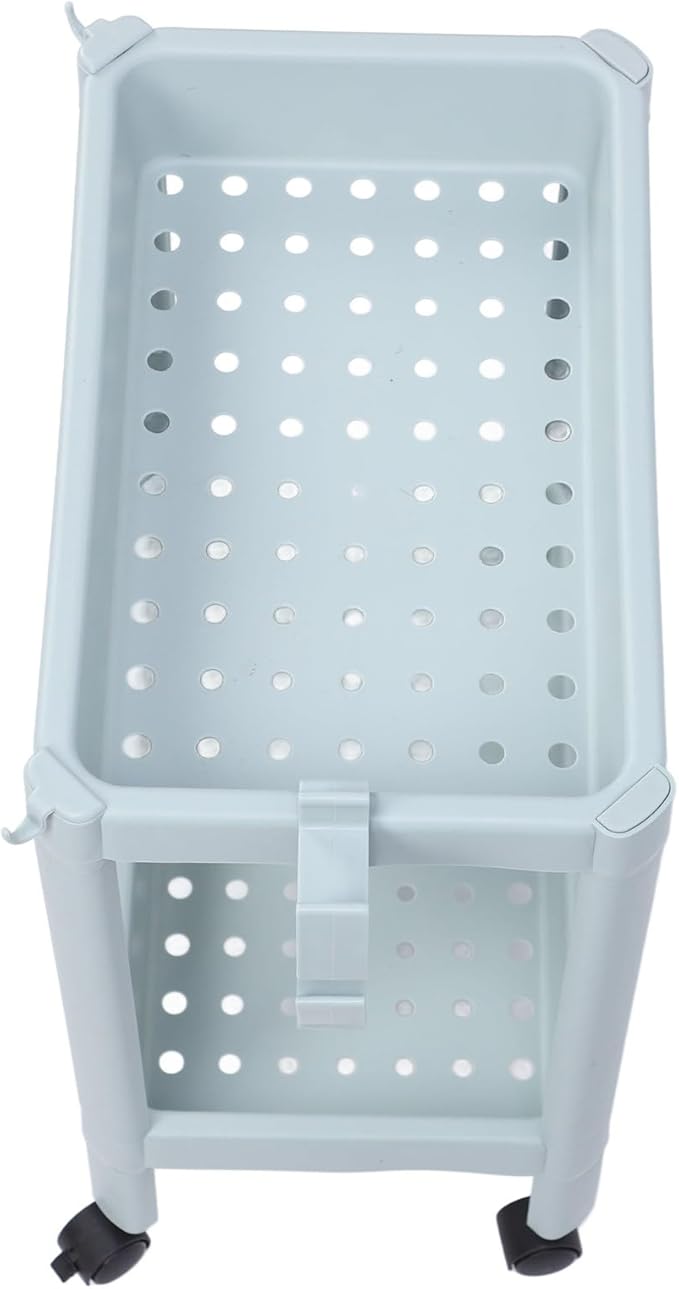 Bathroom Floor Shelf, Bathroom Storage, Open Shelf, Freestanding Corner Shelves, Shelves, Storage Shelves, Nordic (2 Layers (with Wheels)