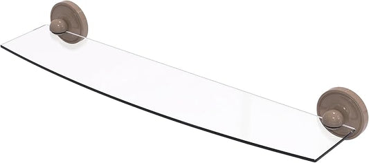 Allied Brass PR-33/24-SHB Prestige Regal Collection 24 Inch Glass Shelf, Shaded Beige