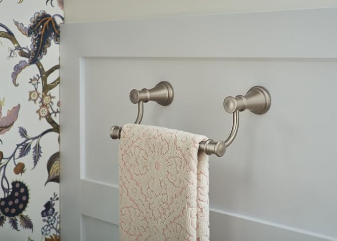 Moen YB6486NL Belfield 9-Inch Bathroom Hand Towel Bar, Polished Nickel