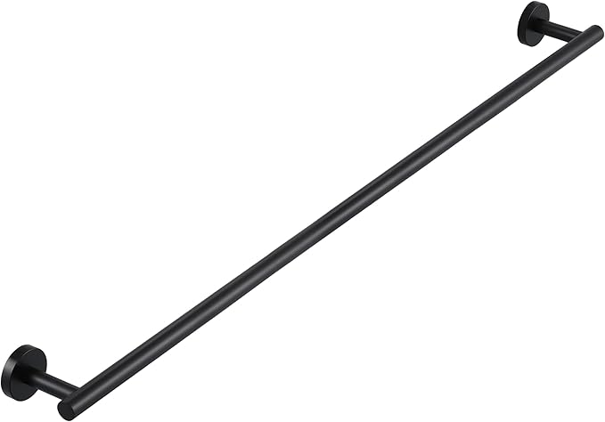 KES Bath Towel Rack Black Towel Bar for Bathroom, Towel Holder Wall Mount 18/8 Stainless Steel Matte Black, Total Length 30 Inch, A2000S76B-BK
