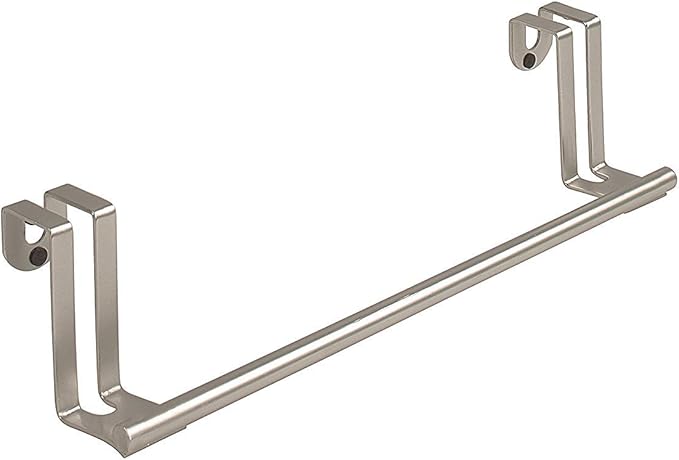 Spectrum Diversified 76471 Over-The-Door Towel Holder, Brushed Nickel