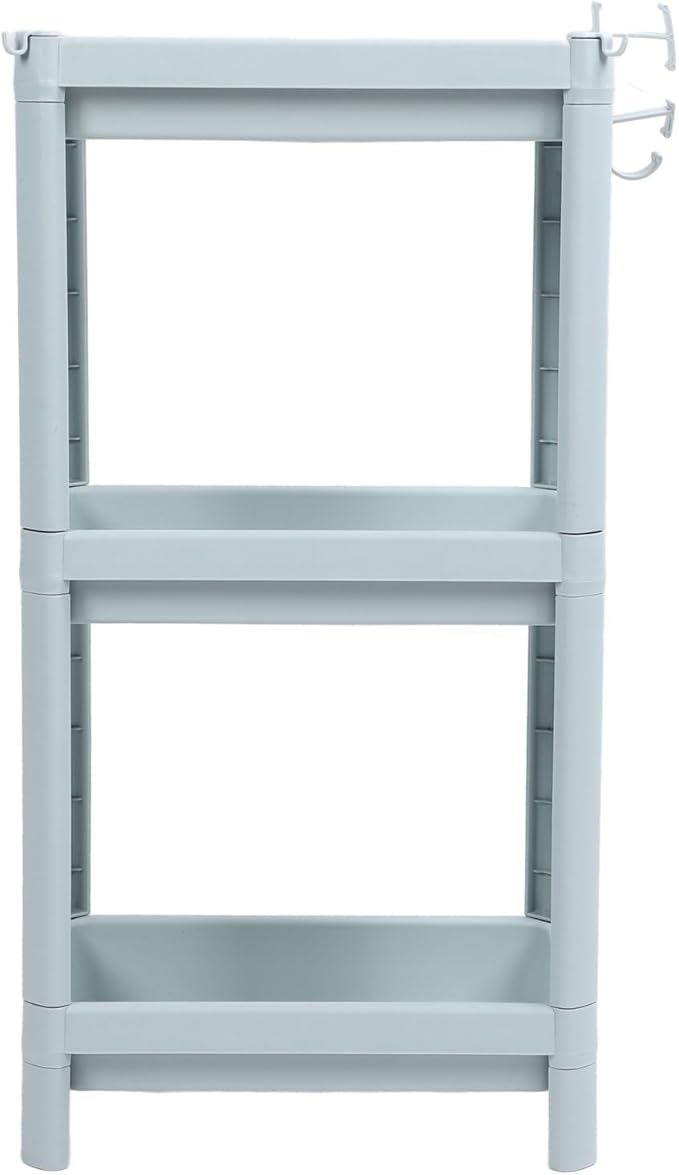 Bathroom Floor Shelf, Bathroom Storage, Open Shelf, Freestanding Corner Shelves, Shelves, Storage Shelves, Nordic (3-Tier)