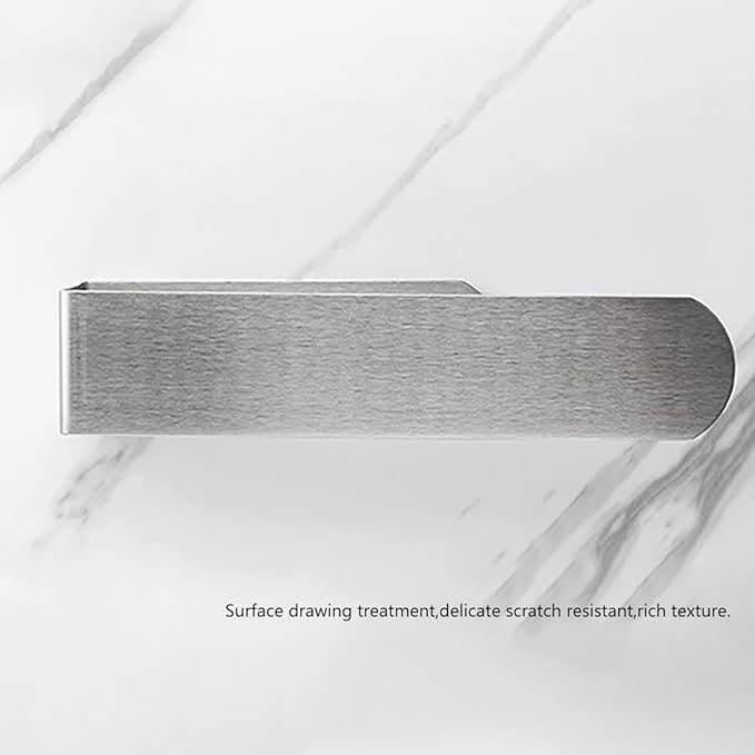 Hand Towel Holder Bathroom, Hand Towel Bar/Towel Ring, 3M Self Adhesive No Drilling Stick on Wall Towel Holder Towel Rod Towel Rack for Bathroom SUS 304 Stainless Steel Brushed Nickel Silvery