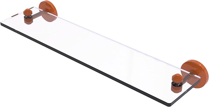 Allied Brass South Beach Collection Glass Vanity Shelf with Beveled Edges