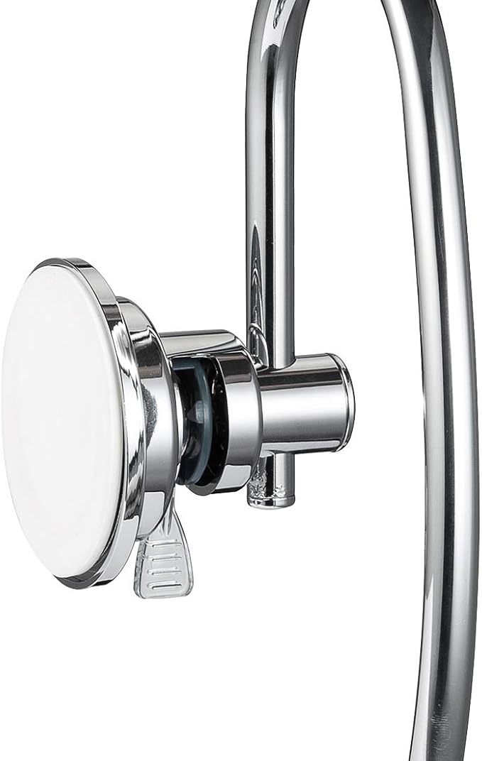 JiePai Vacuum Suction Towel Holder,Modern Shower Towel Ring,Bath Hand Towel Holder for Bathroom Drill Free,Chrome