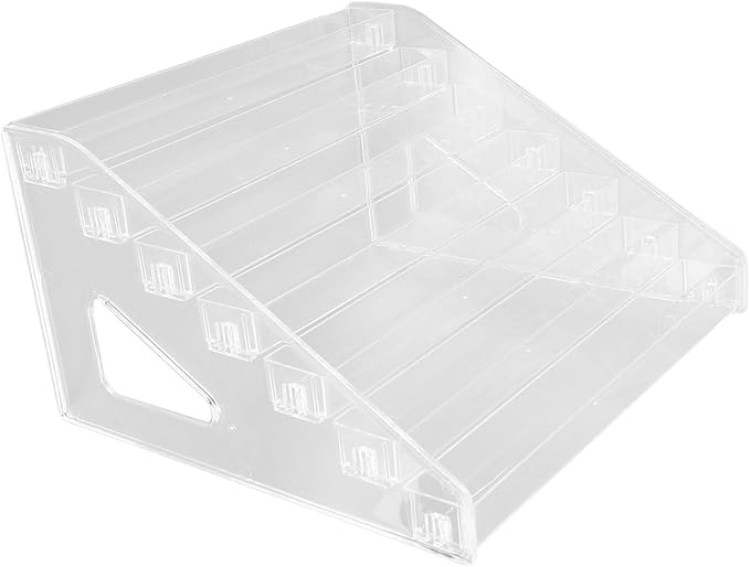 Agatige Nail Polish Storage Rack, 7 Layers Acrylic Transparent Nail Polish Holder Nail Polish Organizer Lipstick Organizer for Cosmetic