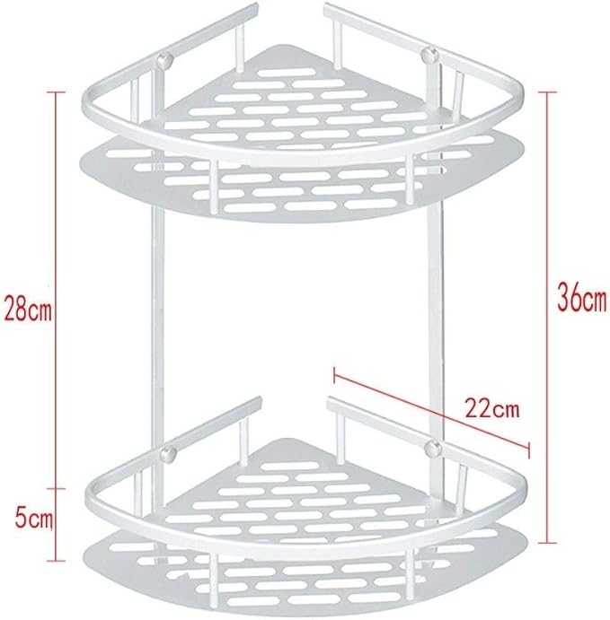 AGYH Bathroom Storage Rack Space Aluminum Triangle Wall Hanging Punch-Free Rack
