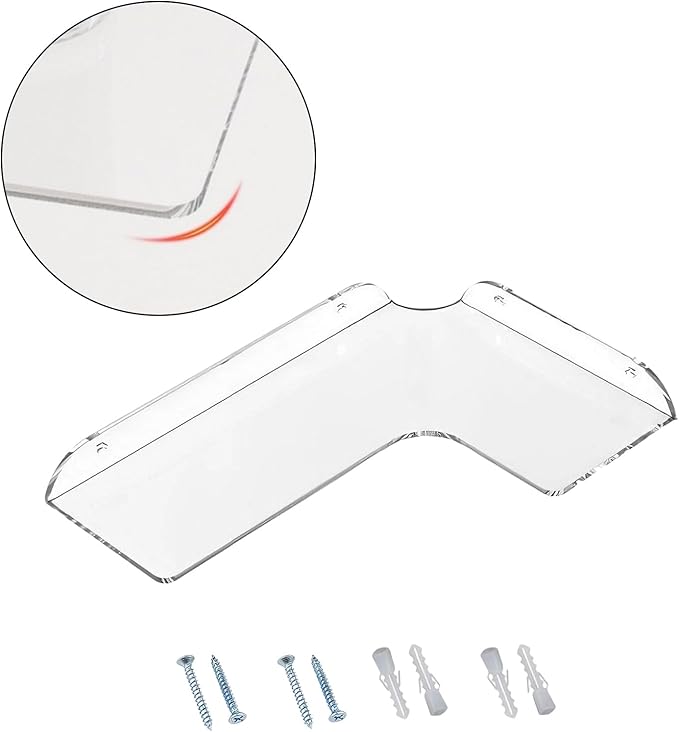 Long-Lasting Acrylic Corner Shelf for Bathroom Kitchen Living Room Storage Living Shelf