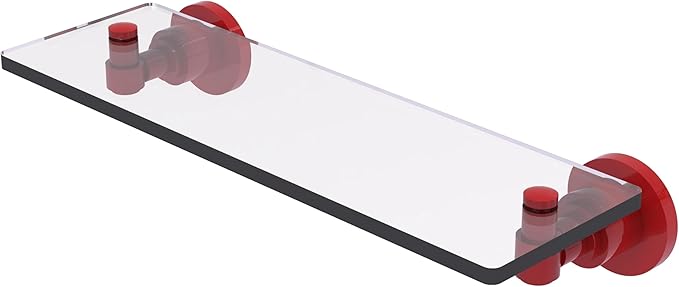 Allied Brass Washington Square Collection Glass Vanity Shelf with Beveled Edges
