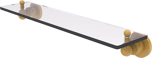 Allied Brass AP-1/22-SGL Astor Place 22 inch Glass Vanity Shelf with Beveled Edges, Spanish Gold