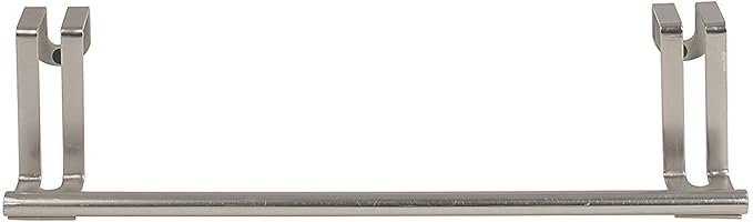 Spectrum Diversified 76471 Over-The-Door Towel Holder, Brushed Nickel