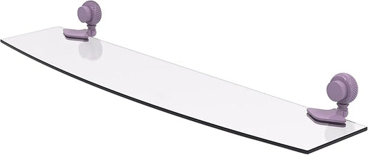 Allied Brass 433T/24-LVN Venus Collection 24 Inch Glass Shelf with Twist Accents, Lavender