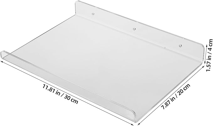 ERINGOGO Wall Mount Storage Rack Acrylic Shelf Bathroom Rack Sturdy and Organizer